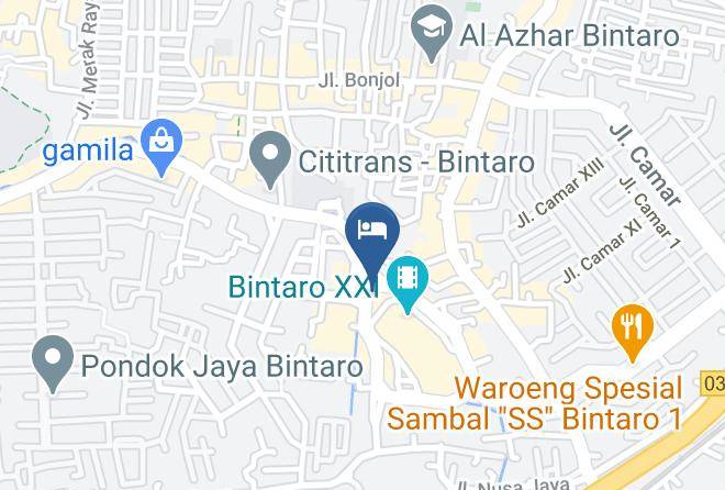 Kota Tangerang Selatan - Hotel Citradream Bintaro Maps