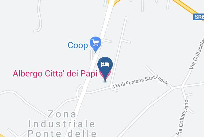 Frosinone - Albergo Citta' Dei Papi Maps