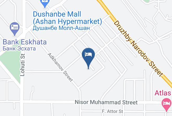 Dushanbe - Hotel City Garden Maps