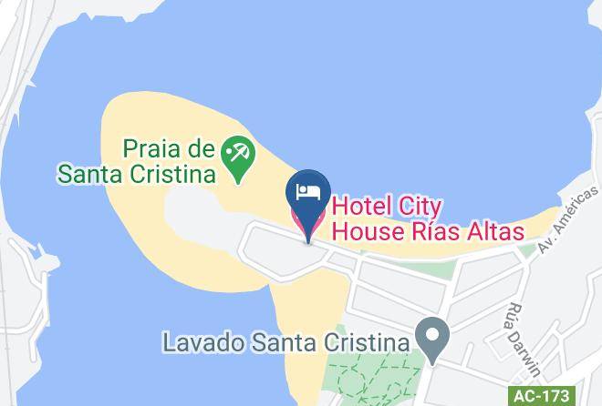 Hotel City House Rias Altas Map