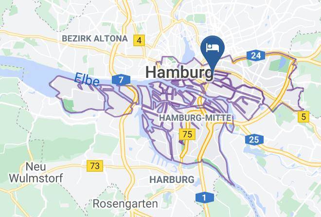 Hotel City Inn Hamburg Mitte Map