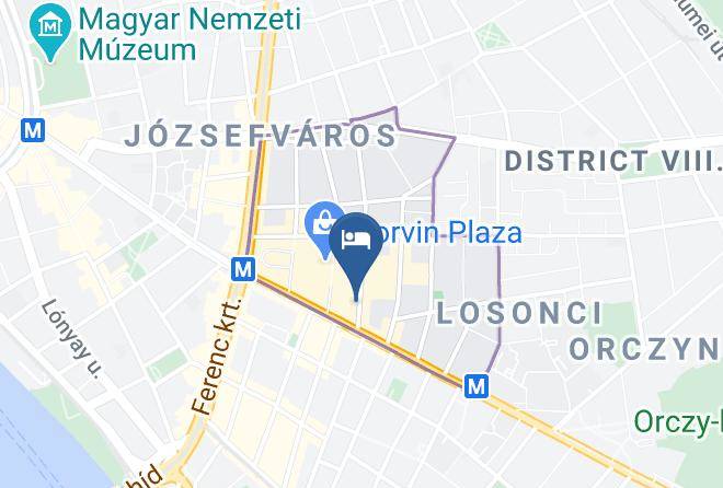 Budapest 8 Kerulet - Hotel City Inn Maps