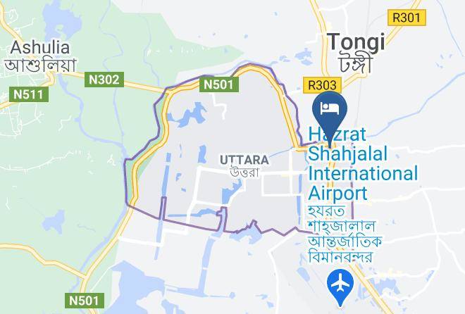 Dhaka - Hotel City Palace Maps
