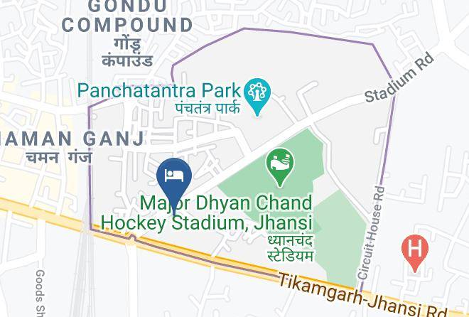 Jhansi - Hotel City Palace Maps