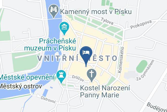 Pisek - Hotel City Pisek Maps