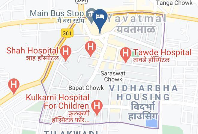 Yavatmal - Hotel City Pride Maps