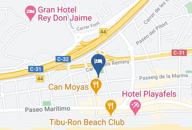 Barcelona - Hotel Ciudad De Castelldefels Maps