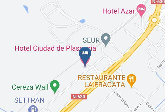 Caceres - Hotel Ciudad De Plasencia Maps