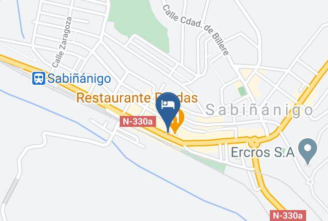 Huesca - Hotel Ciudad De Sabinanigo Maps