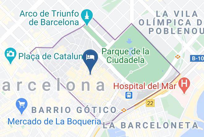 Barcelona - Hotel Ciutat De Barcelona Maps