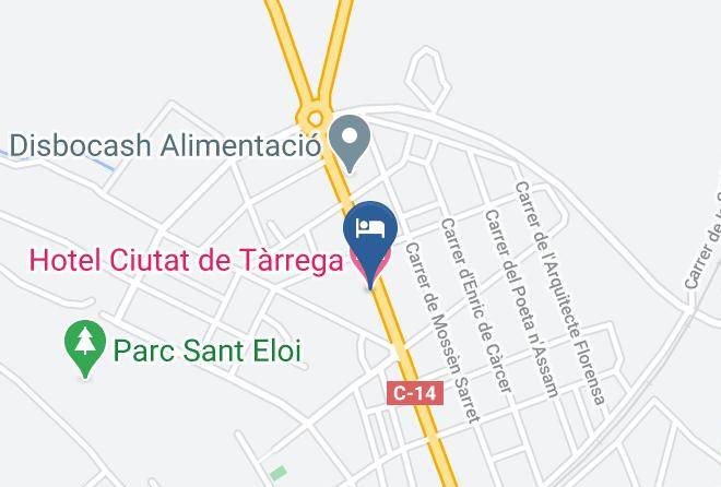 Lleida - Hotel Ciutat De Tarrega Maps