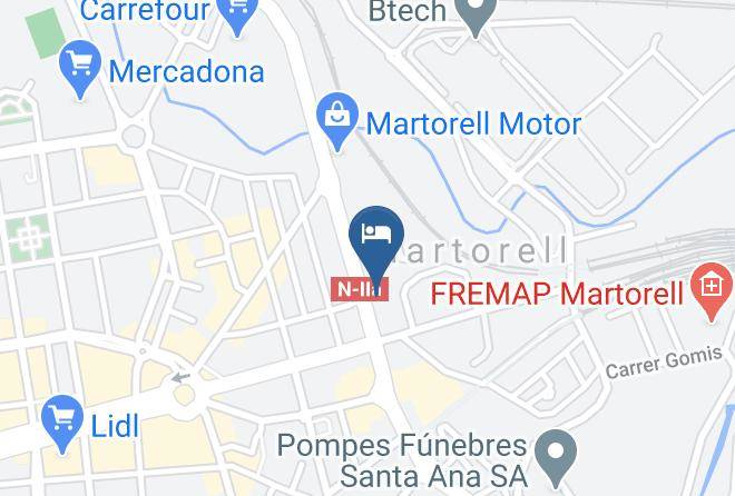 Barcelona - Hotel Ciutat Martorell Maps
