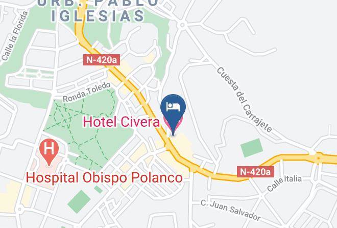 Hotel Civera Map