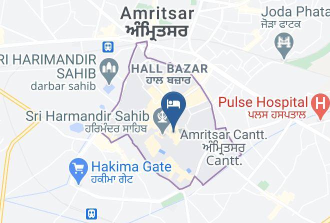 Amritsar - Hotel Cj International Maps