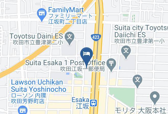 Suita City - Hotel Claiton Esaka Maps