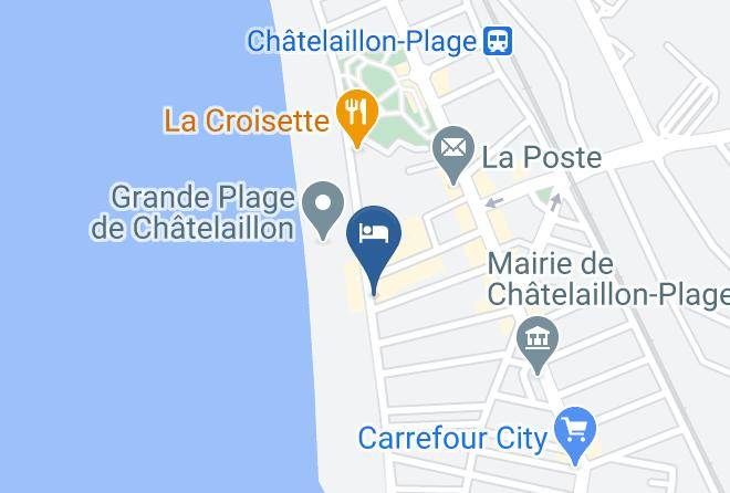 Les Flots Hotel Et Restaurant Chatelaillon Plage Map