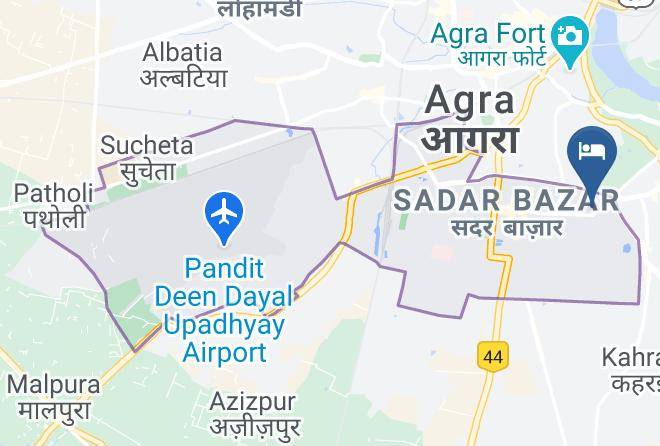 Agra - Hotel Clarks Shiraz Agra Maps