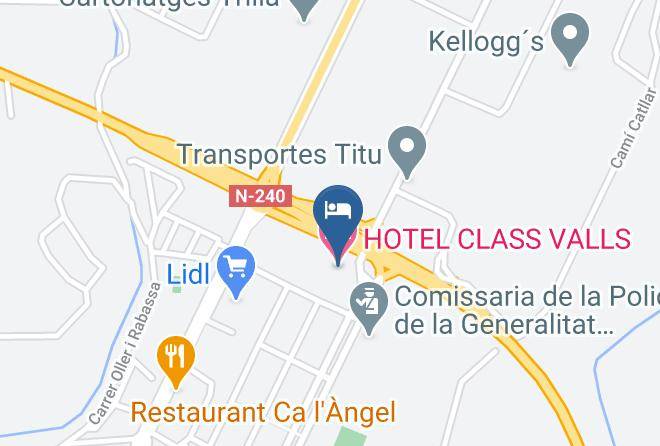 Tarragona - Hotel Class Valls Maps