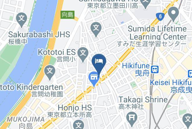 Sumida Ward - Hotel Classy Skytree Maps