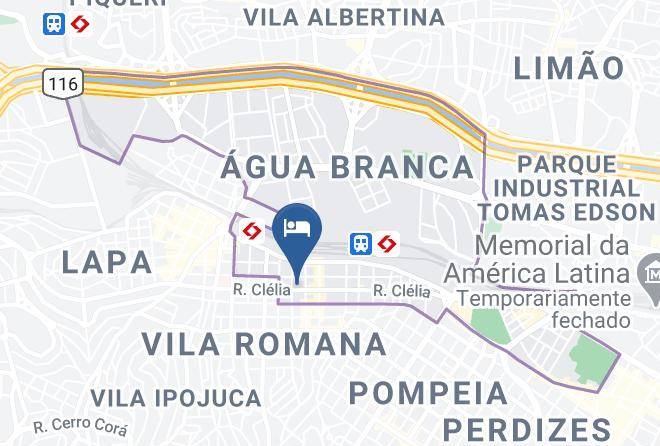 Sao Paulo Lapa - Hotel Clelia Maps
