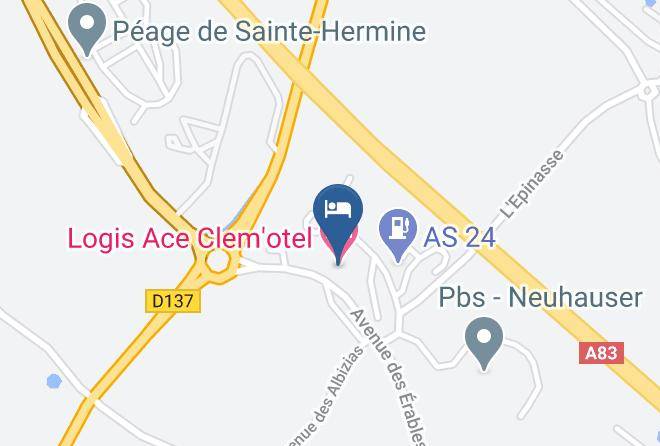 Vendee - Ace Hotel Vendee Sainte Hermine Maps