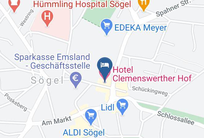 Emsland - Hotel Clemenswerther Hof Maps