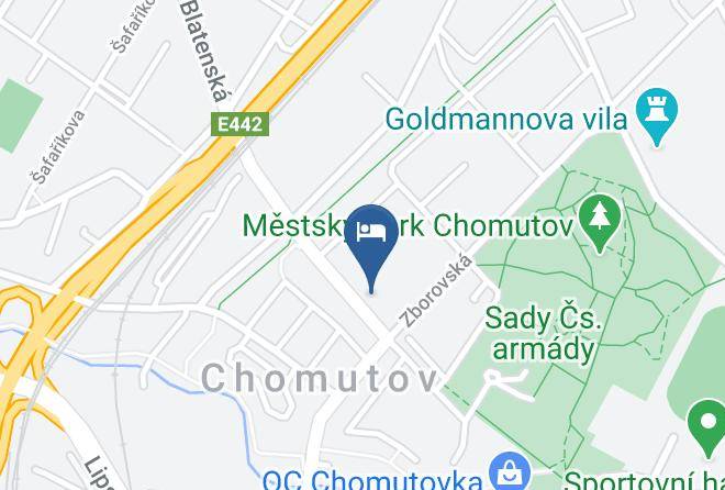 Chomutov - Hotel Clochard Maps