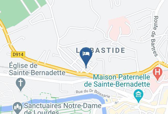 Hautes Pyrenees - Hotel Clos Fleuri Lourdes Maps