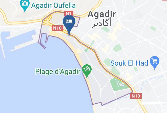 Agadir - Hotel Club Al Moggar Maps