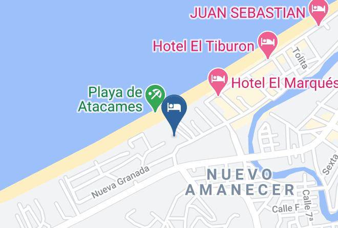 Atacames - Hotel Club Del Sol Maps