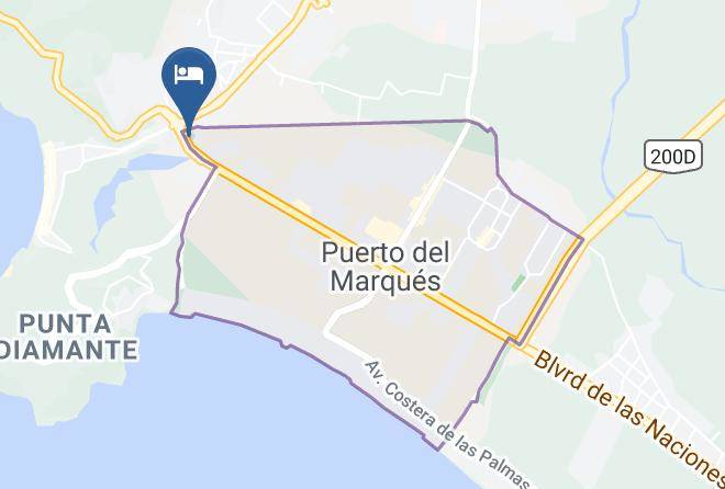 Acapulco De Juarez - Hotel Club Diamante Maps