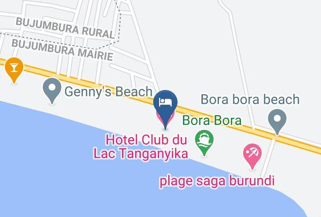 Bujumbura - Hotel Club Du Lac Tanganyika Maps