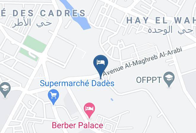Ouarzazate - Hotel Club Hanane Maps