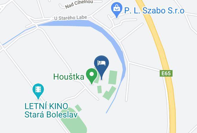 Prague East - Hotel Club Houstka Maps