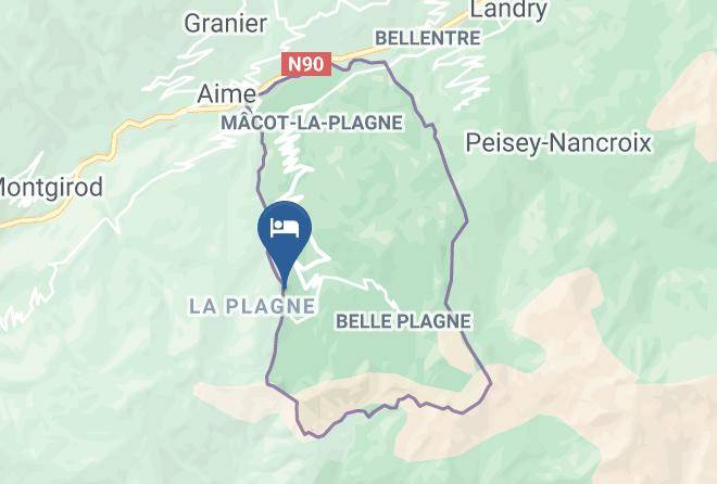 Savoie - Hotel Club Mmv Aime La Plagne Plagne 2000 Maps