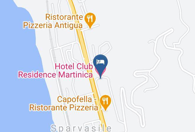 Cosenza - Hotel Club Residence Martinica Maps