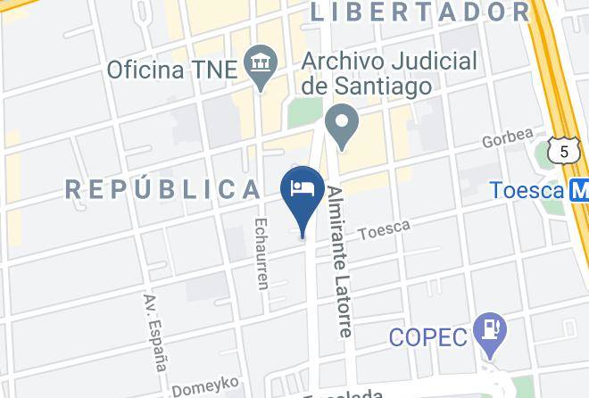 Santiago - Hotel Club Maps