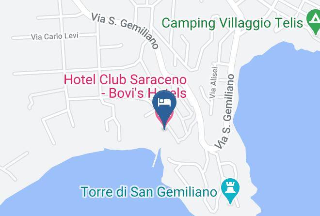 Nuoro - Hotel Club Saraceno Bovi's Hotels Maps