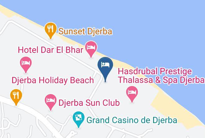 Hotel Club Telemaque Map - Tunisia - Djerba