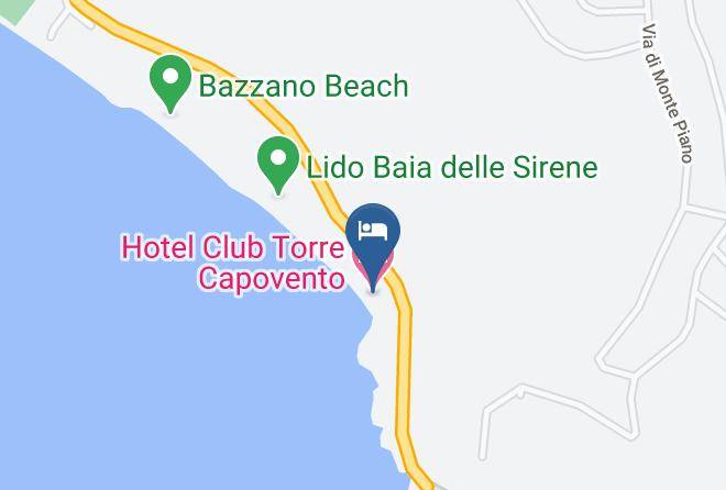 Latina - Hotel Club Torre Capovento Maps