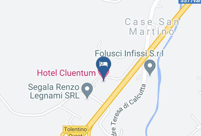 Macerata - Hotel Cluentum Maps