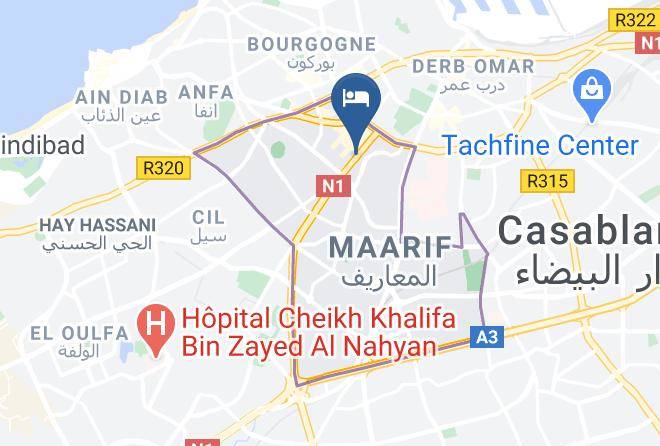 Casablanca - Hotel Cluny Maps