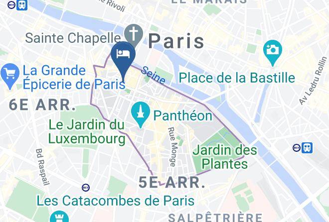 Paris - Hotel Cluny Square Maps