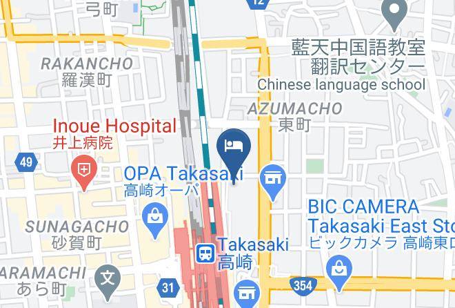 Takasaki City - Hotel Coco Gran Takasaki Maps