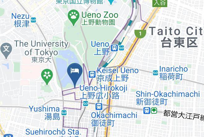 Taito Ward - Hotel Coco Grand Ueno Shinobazu Maps