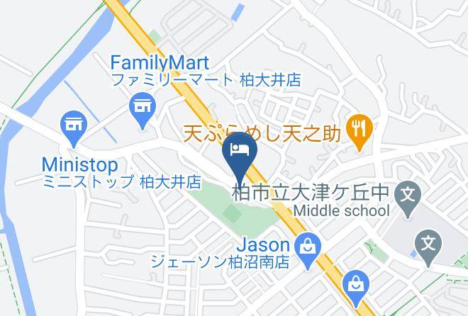 Kashiwa City - Hotel Coco Maps