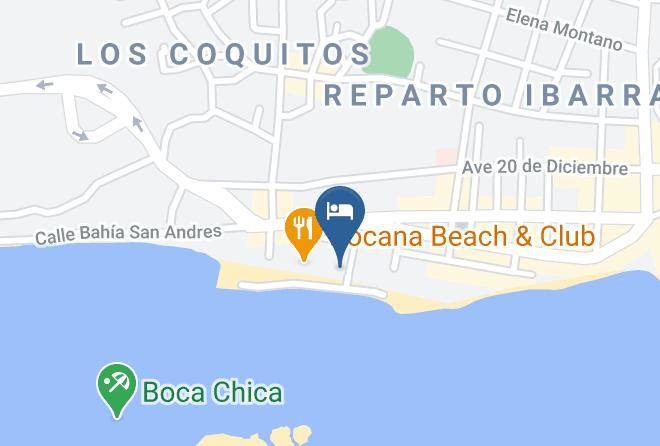 Boca Chica - Hotel Coco Playa Maps