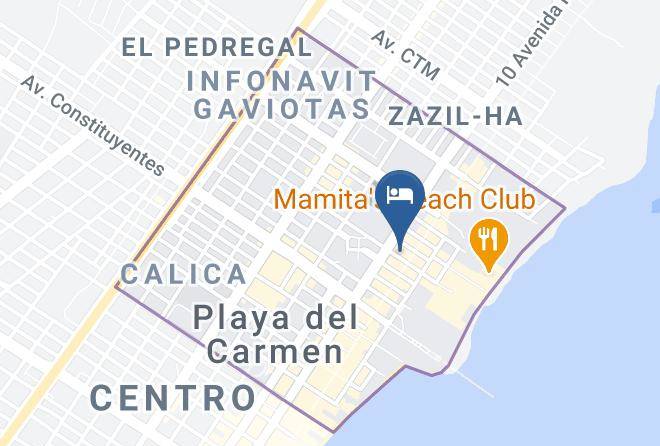 Solidaridad - Hotel Coco Rio Maps