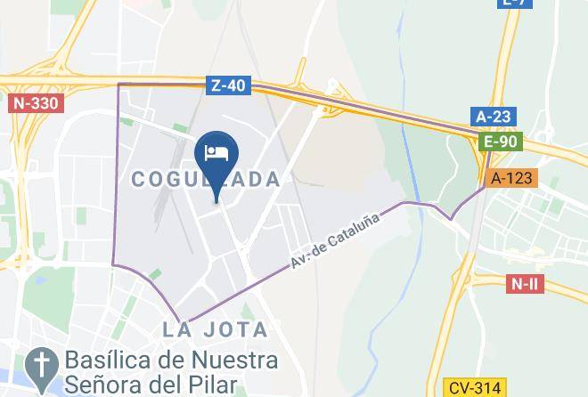 Zaragoza - Hotel Cogullada Maps