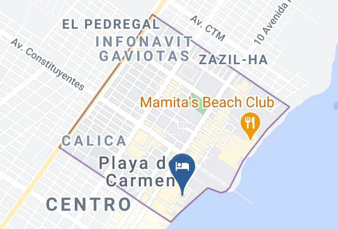 Solidaridad - Hotel Cohiba Maps